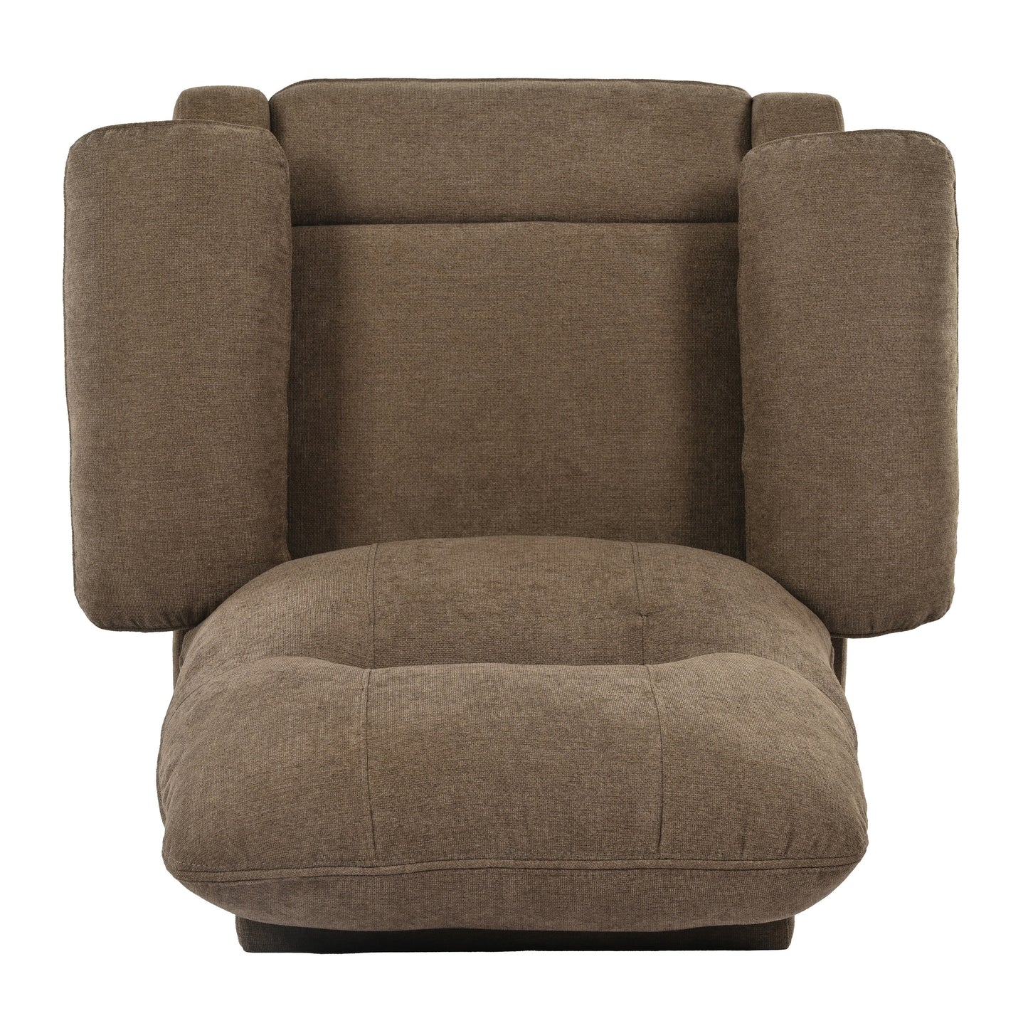 Fauteuil inclinable manuel rembourré avec massage, chauffage lombaire, accoudoirs coussinés et poches latérales