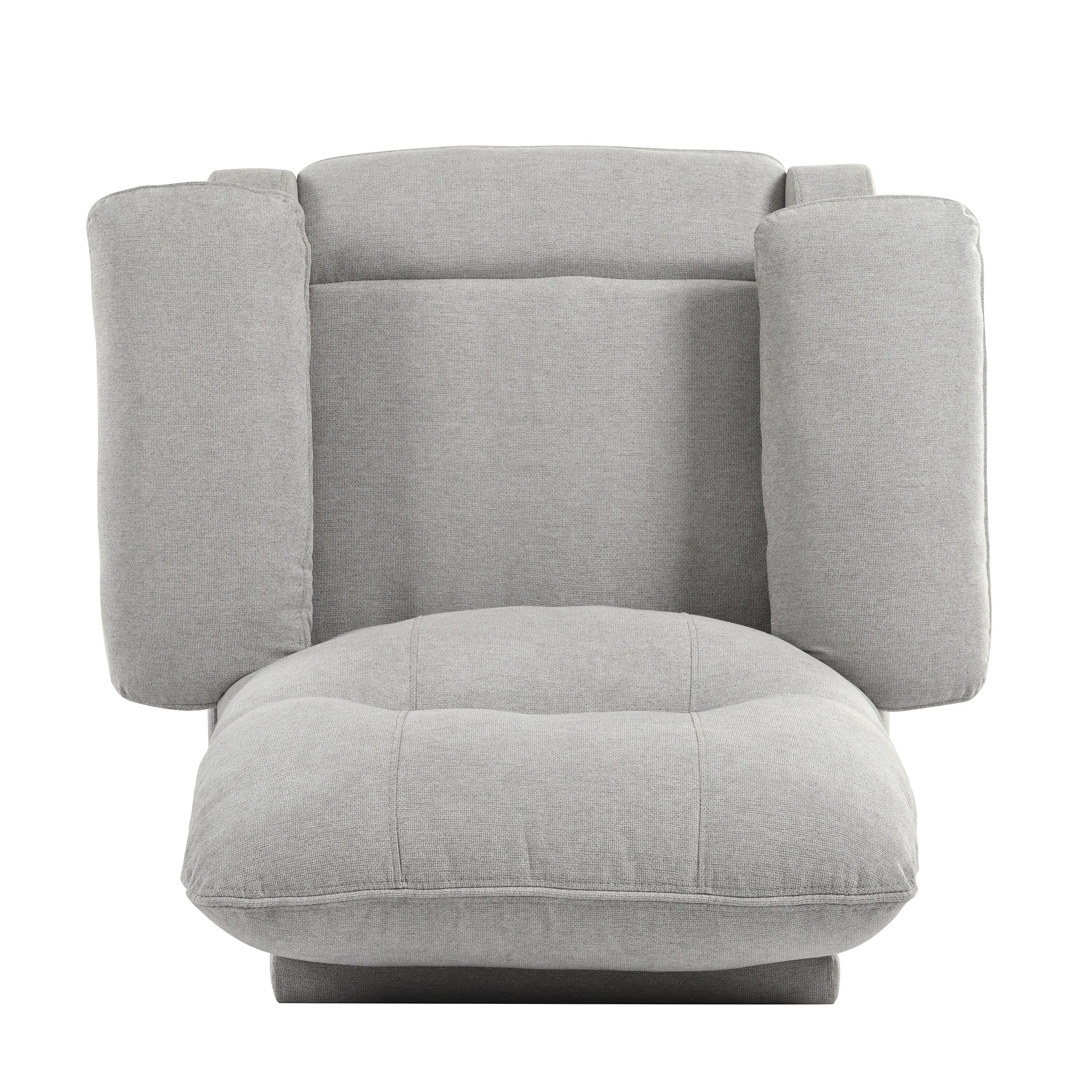 Fauteuil inclinable manuel rembourré avec massage, chauffage lombaire, accoudoirs coussinés et poches latérales