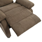 Fauteuil inclinable manuel rembourré avec massage, chauffage lombaire, accoudoirs coussinés et poches latérales