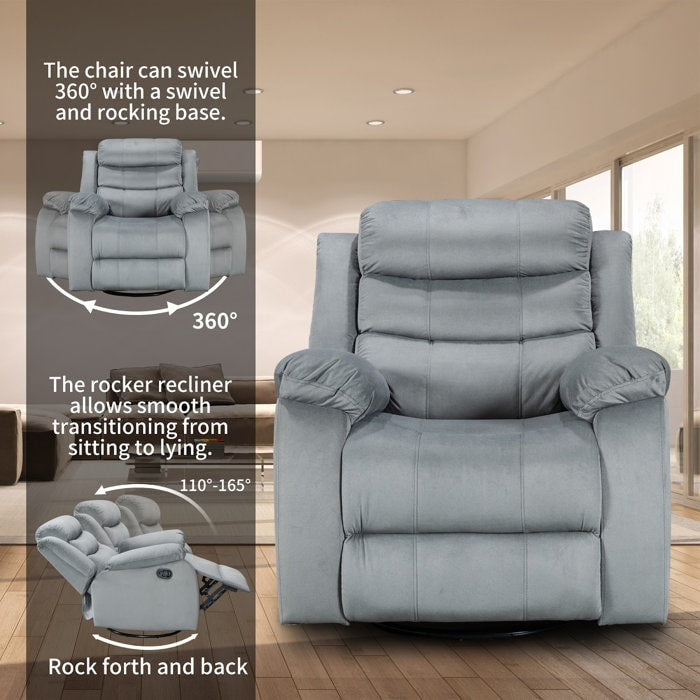 Fauteuil inclinable pivotant à bascule Siège de cinéma maison Chaises de salon