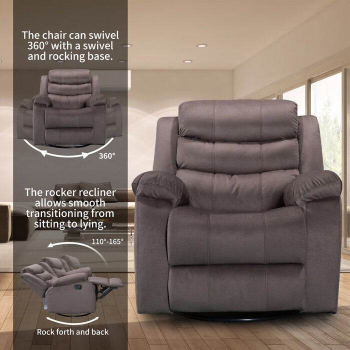 Fauteuil inclinable pivotant à bascule Siège de cinéma maison Chaises de salon