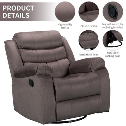 Fauteuil inclinable pivotant à bascule Siège de cinéma maison Chaises de salon