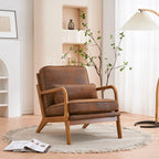 Chaise d'appoint rembourrée moderne du milieu du siècle