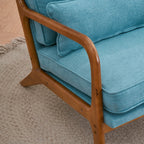 Chaise d'appoint rembourrée moderne du milieu du siècle