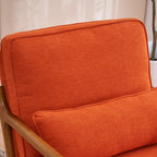 Chaise d'appoint rembourrée moderne du milieu du siècle