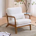 Chaise d'appoint rembourrée moderne du milieu du siècle
