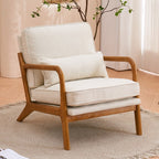 Chaise d'appoint rembourrée moderne du milieu du siècle