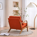 Chaise d'appoint rembourrée moderne du milieu du siècle