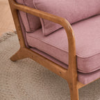Chaise d'appoint rembourrée moderne du milieu du siècle