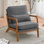 Chaise d'appoint rembourrée moderne du milieu du siècle