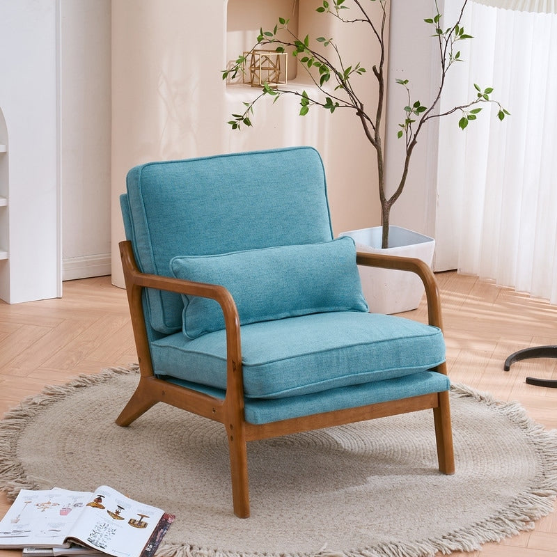 Chaise d'appoint rembourrée moderne du milieu du siècle