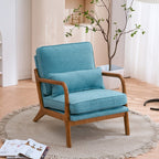 Chaise d'appoint rembourrée moderne du milieu du siècle