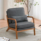 Chaise d'appoint rembourrée moderne du milieu du siècle