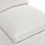 Chaise de salle à manger pivotante et rembourrée en lin