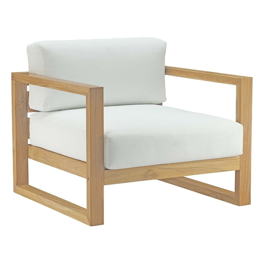 Ensemble de patio extérieur en teck Upland 3 pièces