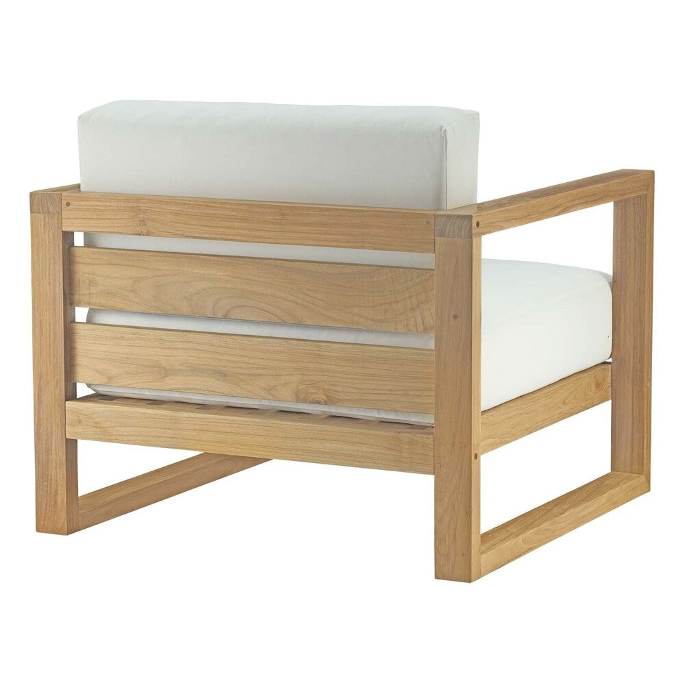 Ensemble de patio extérieur en teck Upland 3 pièces