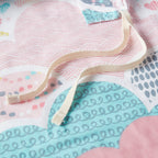 Parure de lit 5 pièces en coton imprimé rose « Intelligent Design Kids Bliss »