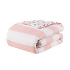 Parure de lit réversible à rayures en coton Dakota pour enfants, design intelligent