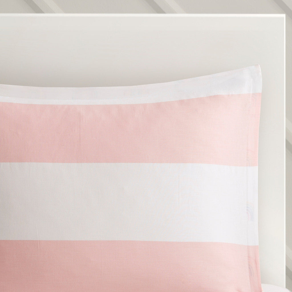 Parure de lit réversible à rayures en coton Dakota pour enfants, design intelligent