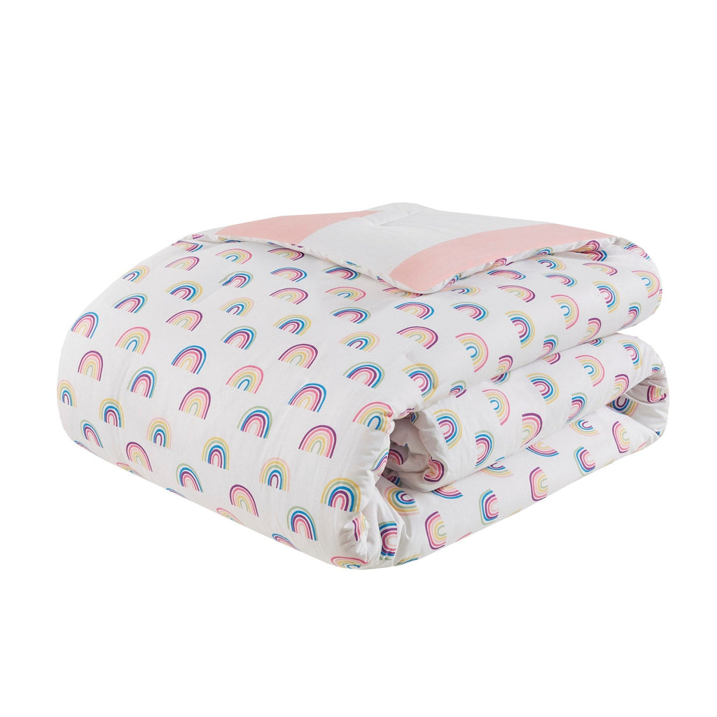 Parure de lit réversible à rayures en coton Dakota pour enfants, design intelligent