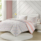 Parure de lit réversible à rayures en coton Dakota pour enfants, design intelligent