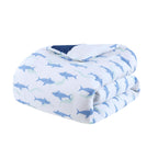 Parure de lit réversible à rayures en coton Dakota pour enfants, design intelligent
