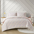 Parure de lit réversible à rayures en coton Dakota pour enfants, design intelligent
