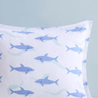 Parure de lit réversible à rayures en coton Dakota pour enfants, design intelligent