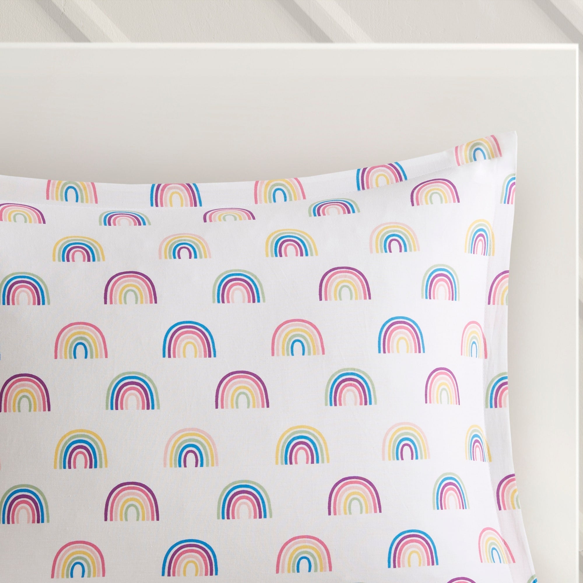 Parure de lit réversible à rayures en coton Dakota pour enfants, design intelligent
