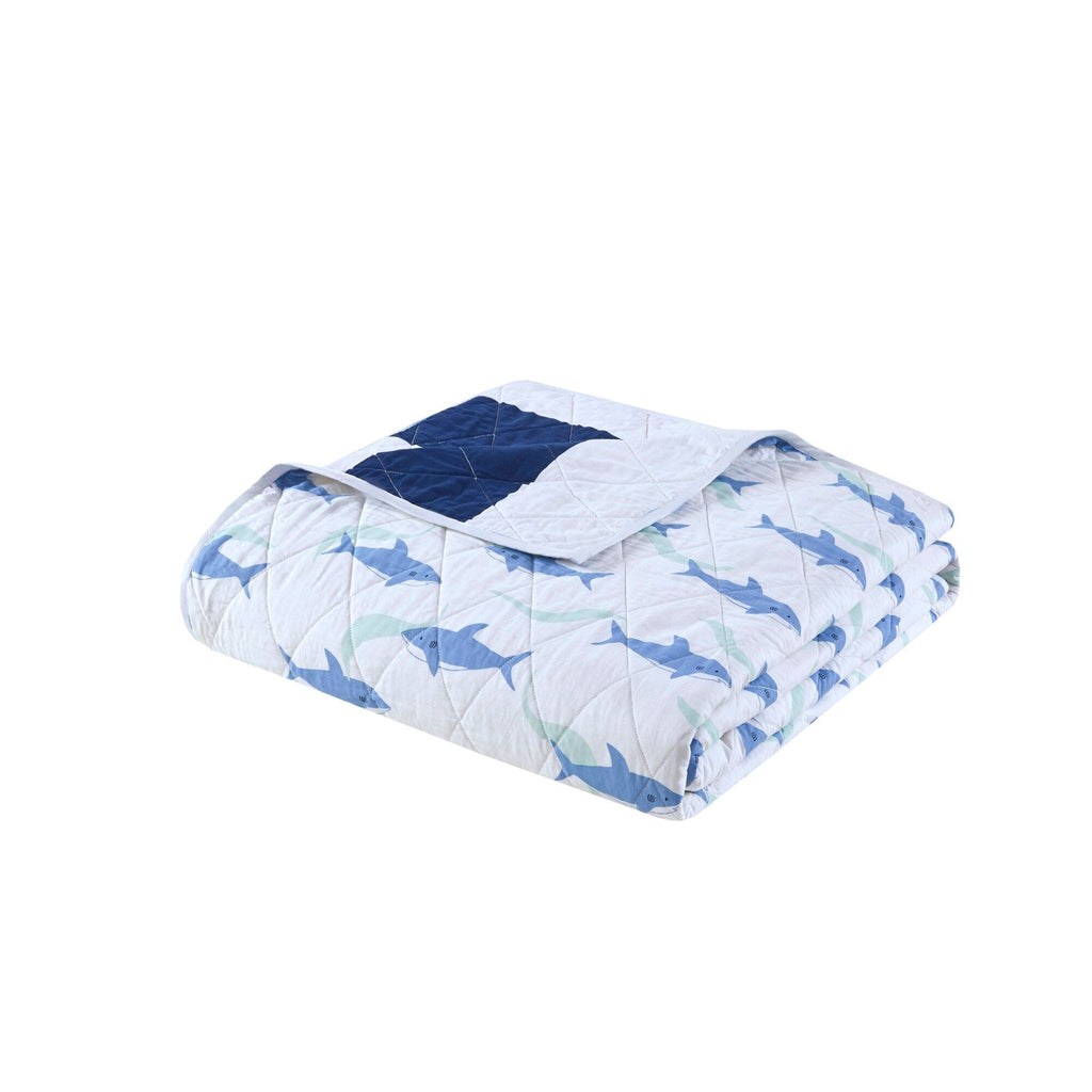 Parure de lit réversible à rayures en coton Dakota Cabana d'Urban Habitat pour enfants