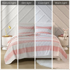 Parure de lit réversible à rayures en coton Dakota Cabana d'Urban Habitat pour enfants