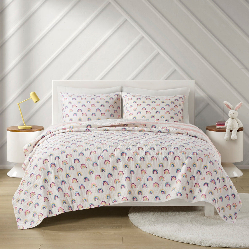 Parure de lit réversible à rayures en coton Dakota Cabana d'Urban Habitat pour enfants