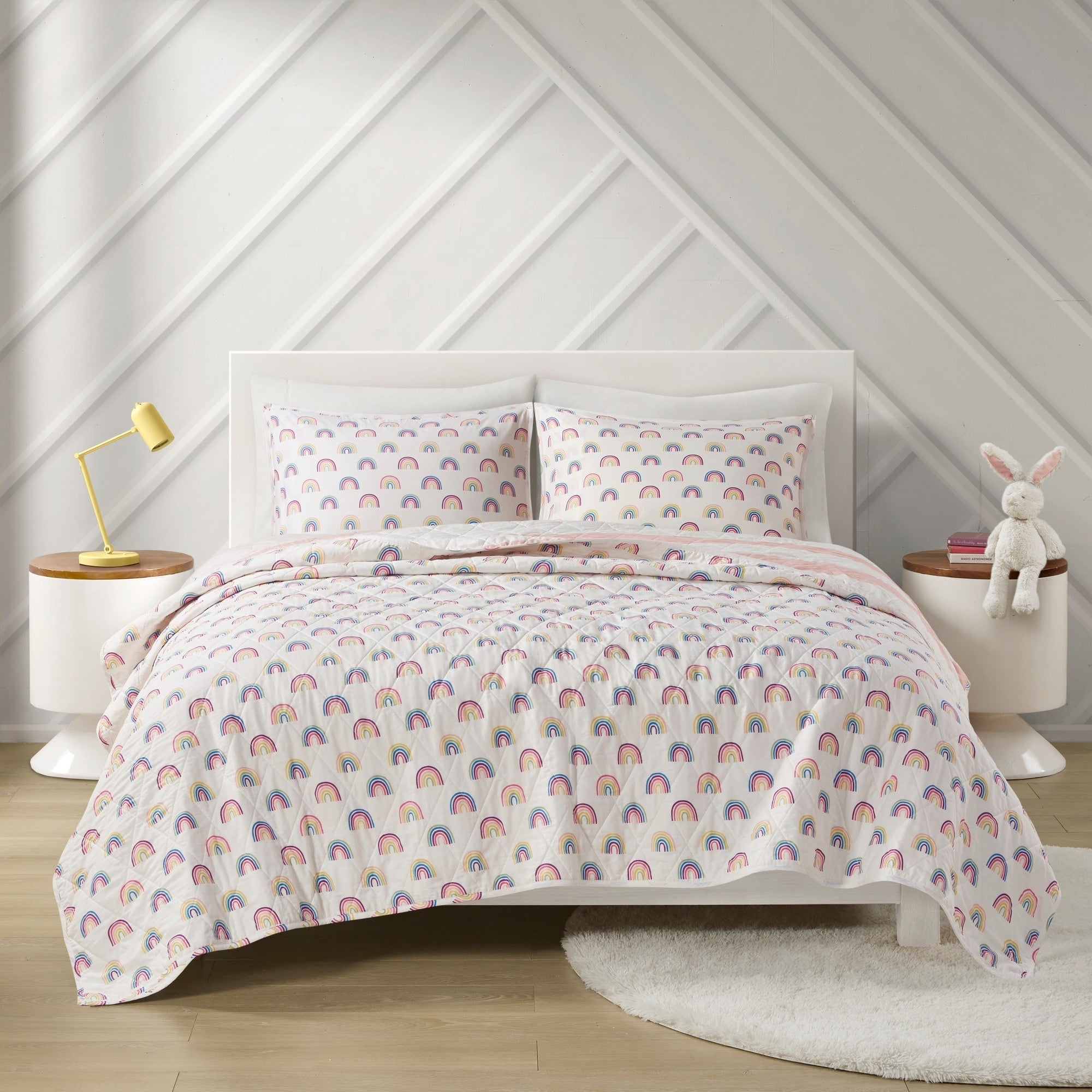 Parure de lit réversible à rayures en coton Dakota Cabana d'Urban Habitat pour enfants