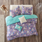 Parure de lit en coton Ella Unicorn pour enfants au design intelligent