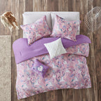 Parure de lit en coton Ella Unicorn pour enfants au design intelligent