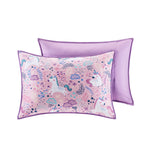 Parure de lit réversible en coton avec coussins décoratifs pour enfants Ella Unicorn