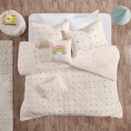 Parure de lit Ensley en coton jacquard à pompons par Intelligent Design Kids