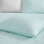 Parure de lit Ensley en coton jacquard à pompons par Intelligent Design Kids