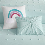 Parure de lit Ensley en coton jacquard à pompons par Intelligent Design Kids