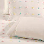 Parure de lit Ensley en coton jacquard à pompons par Intelligent Design Kids