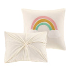 Parure de lit à pompons en coton jacquard et design intelligent pour enfants Ensley