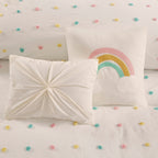 Parure de lit à pompons en coton jacquard et design intelligent pour enfants Ensley