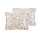Parure de lit réversible en coton à motif floral Thea pour enfants, design intelligent, avec coussin décoratif
