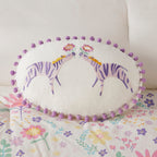 Parure de lit réversible en coton à motif floral Thea pour enfants, design intelligent, avec coussin décoratif