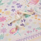 Parure de lit réversible en coton à motif floral Thea pour enfants, design intelligent, avec housse de couette et oreiller décoratif