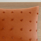 Parure de lit en jacquard de coton et de maïs au design intelligent avec taies d'oreiller et coussins décoratifs