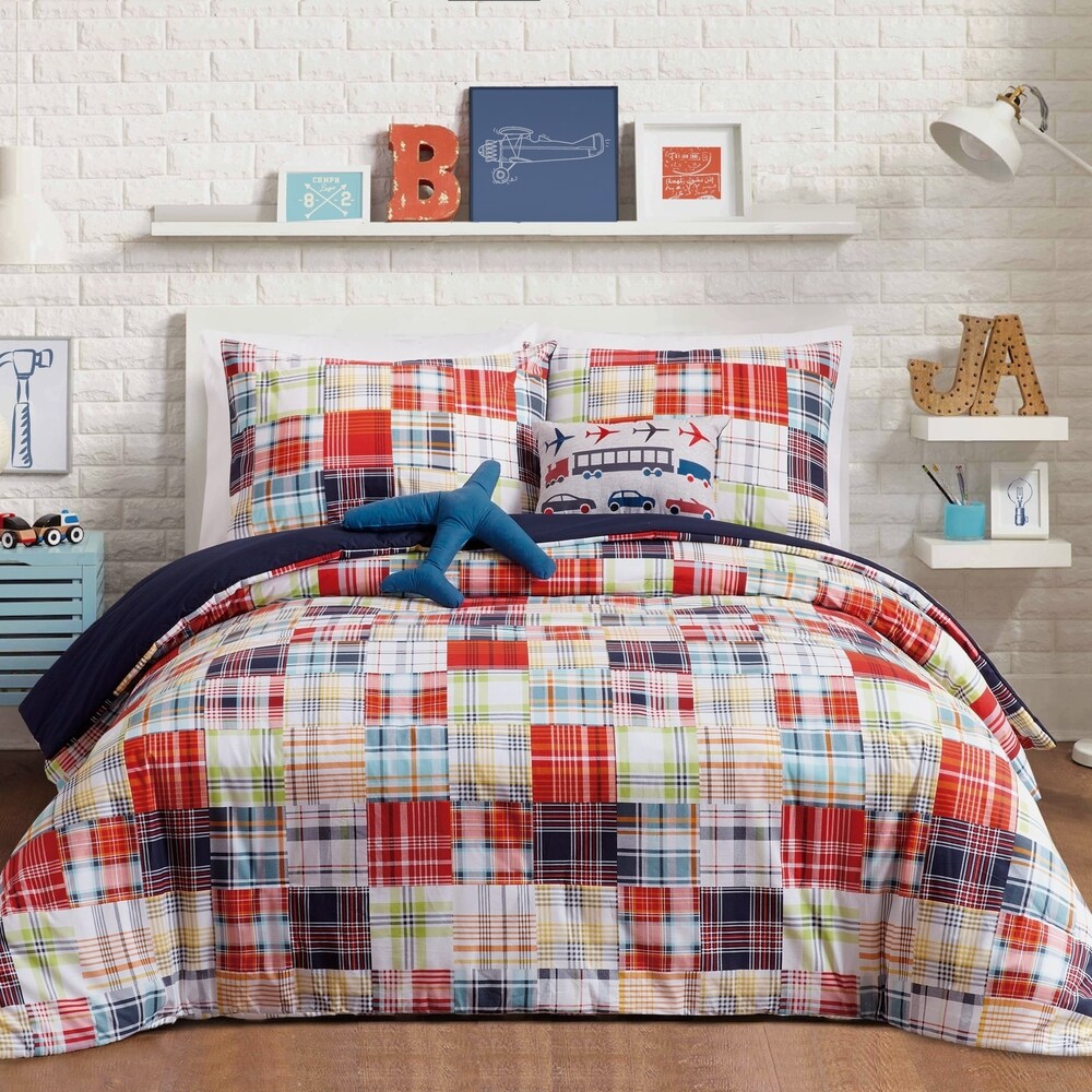 Ensemble de couette Bryce Urban Playground avec 2 oreillers décoratifs