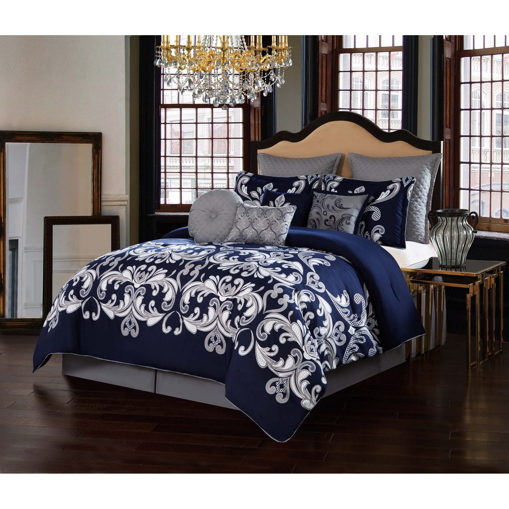 Ensemble de couette 10 pièces Style 212 Dolce Navy