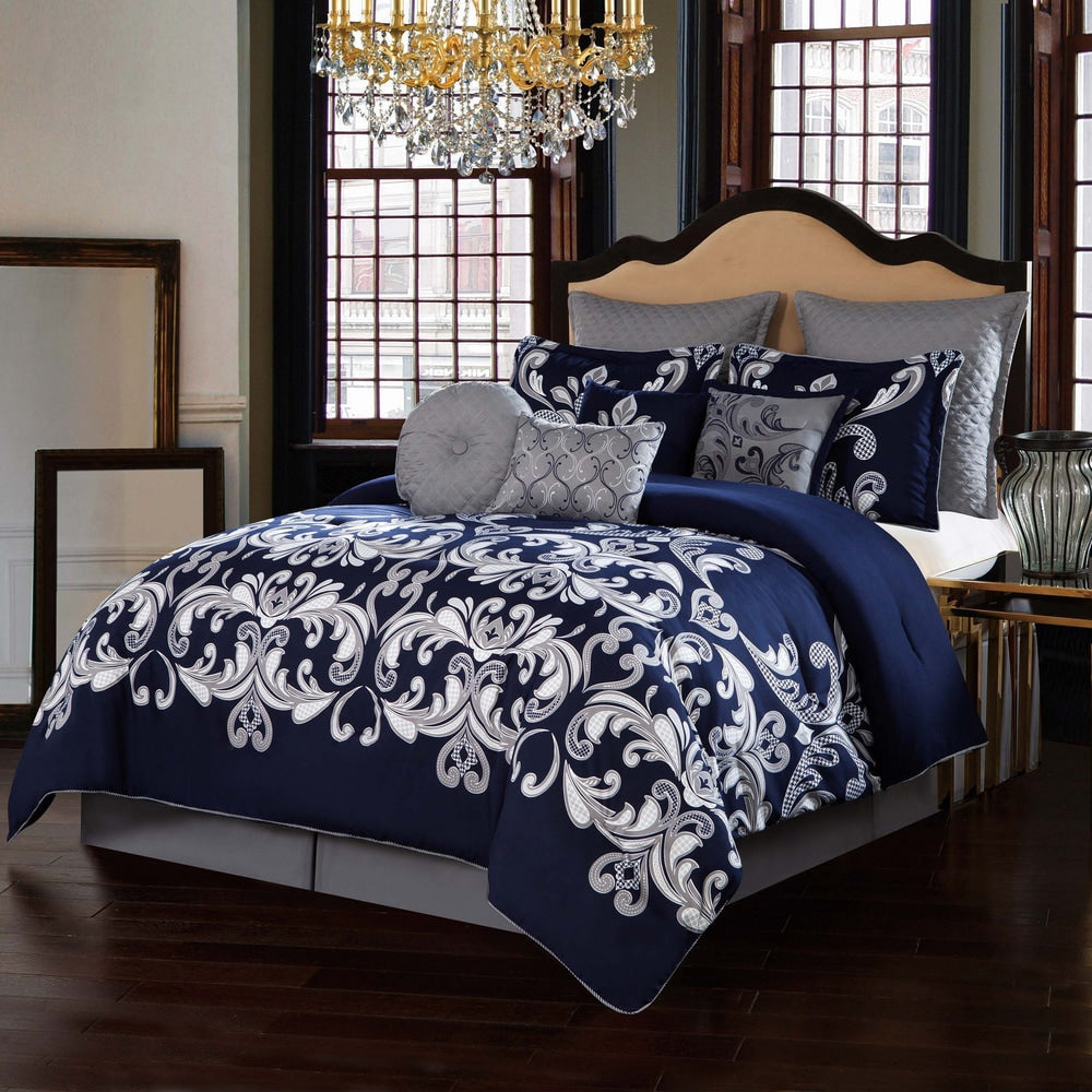 Ensemble de couette 10 pièces Style 212 Dolce Navy