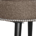 Tabouret de maquillage VEIKOUS avec dossier bas et pieds en bois - 17,3 x 15,7 x 25,1